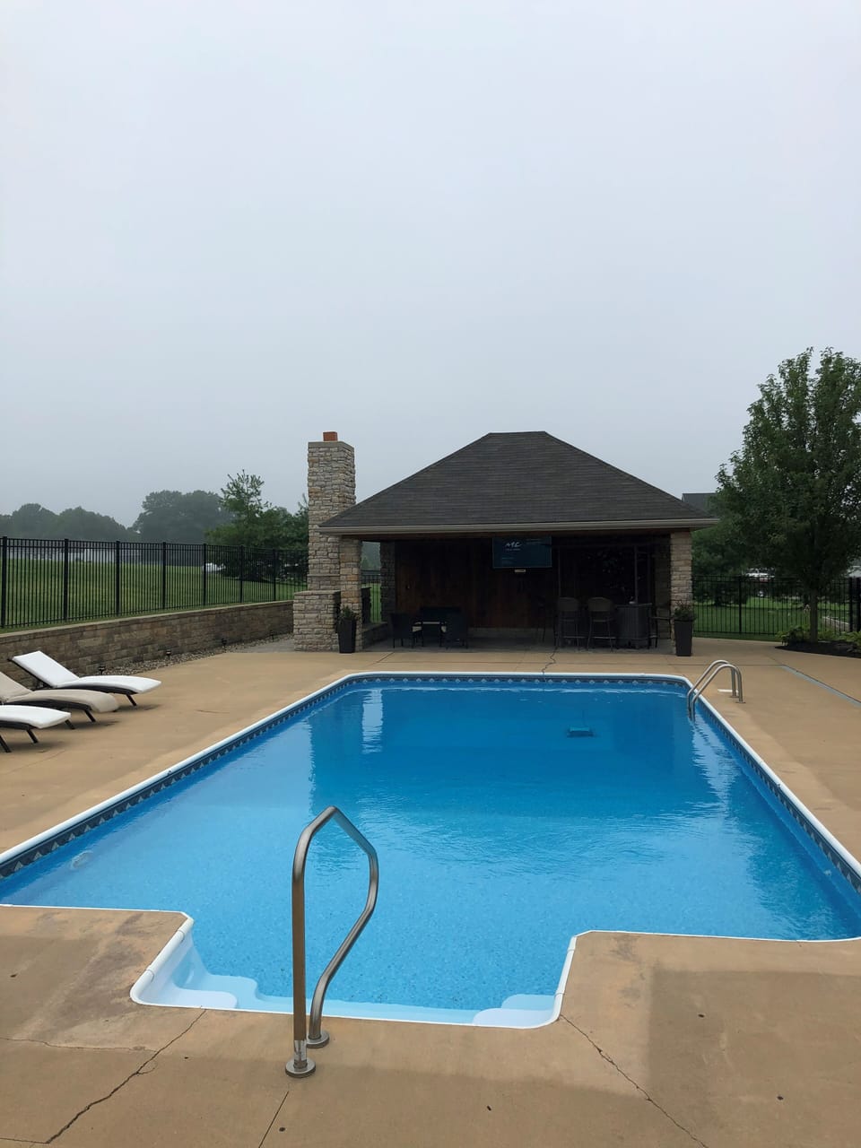Salt water heated pool Open May 1 to October 15