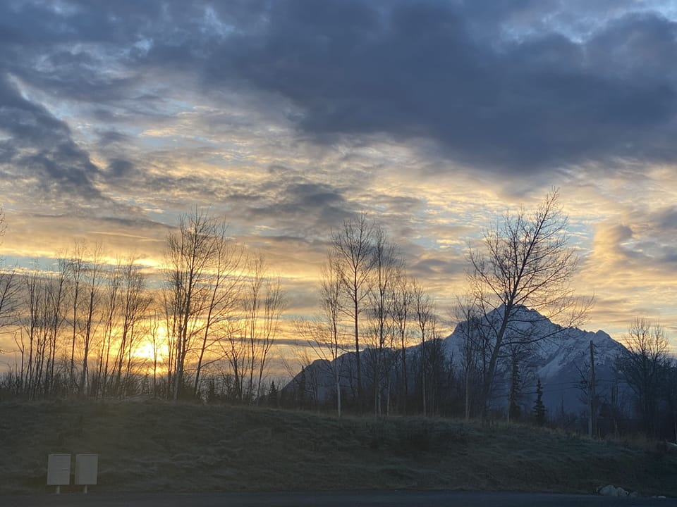 Sunrise from front door