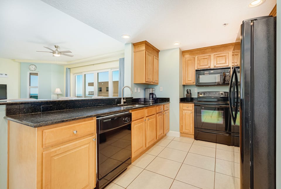 Fully stocked kitchen