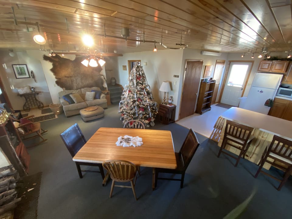 Main living, dining and kitchen area on the main floor