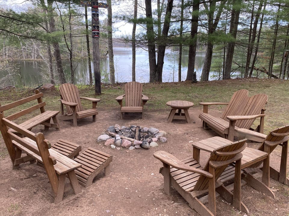 Lake side firepit