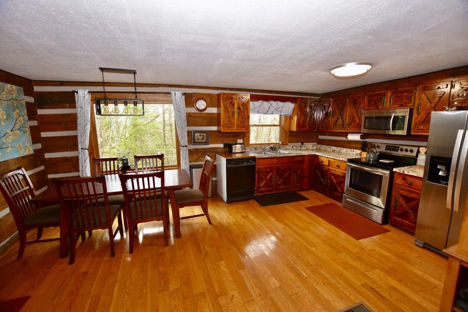Dining and kitchen