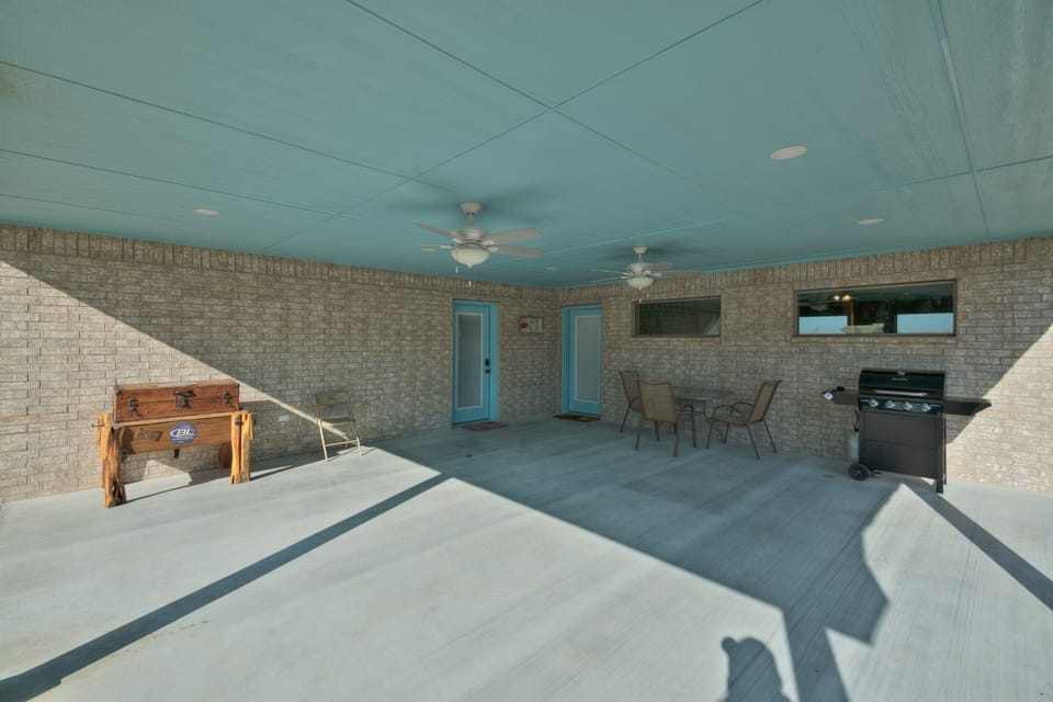 Patio & propane grill, now with 2nd table