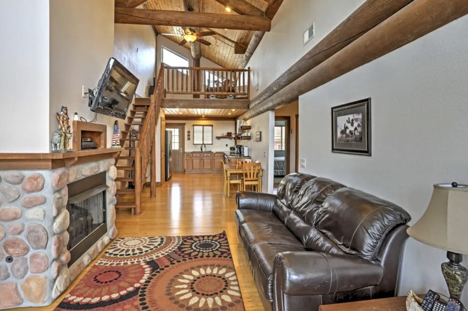 Upstairs living area