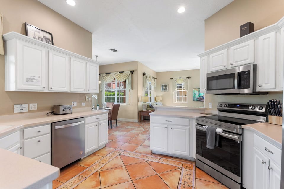 Hallway view with tile floors at Sunset Corner Retreat by Shine Villas