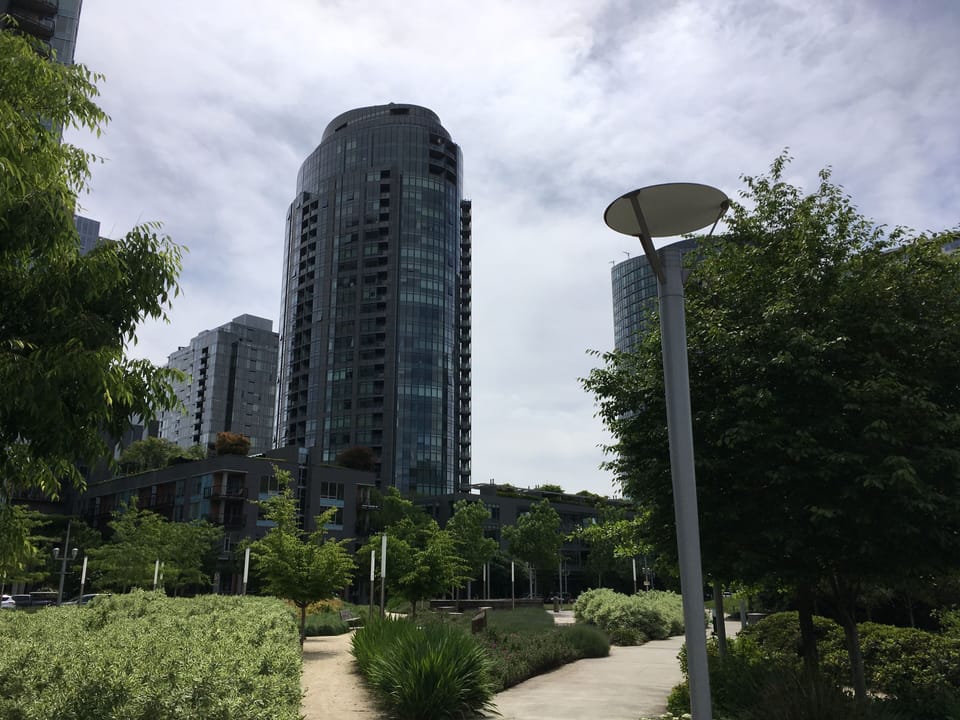 View of the condo from Elizabeth Caruthers Park 