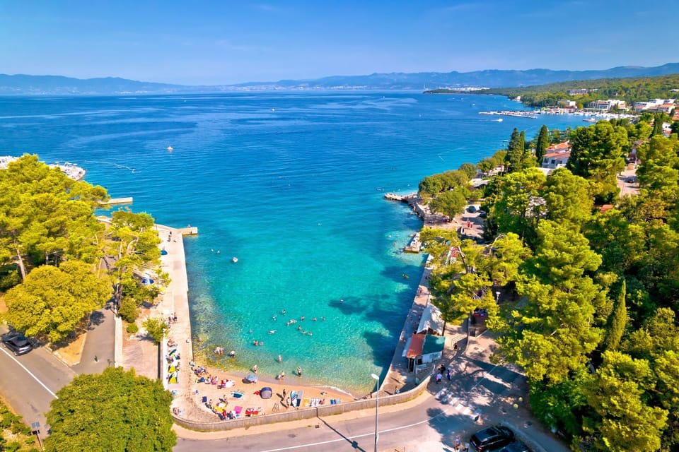 A small beach cove in Malinska