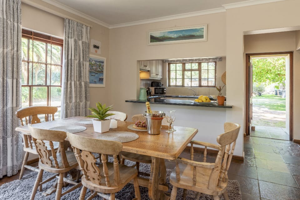 Table and chairs for six
