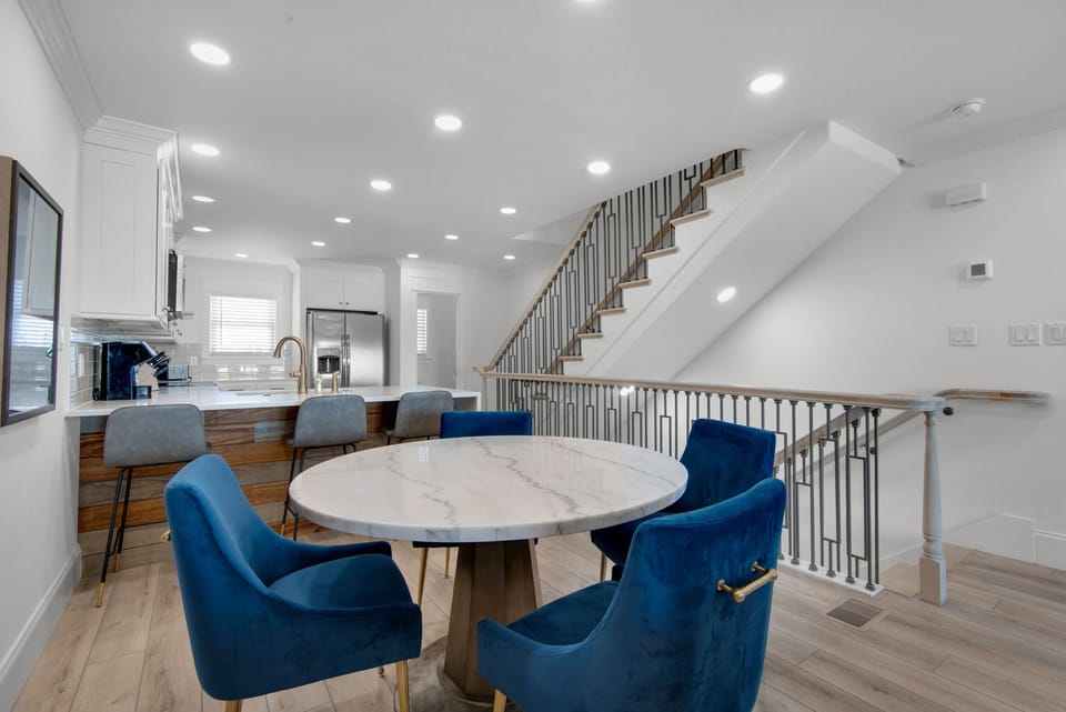 Dining table plus eat-in bar