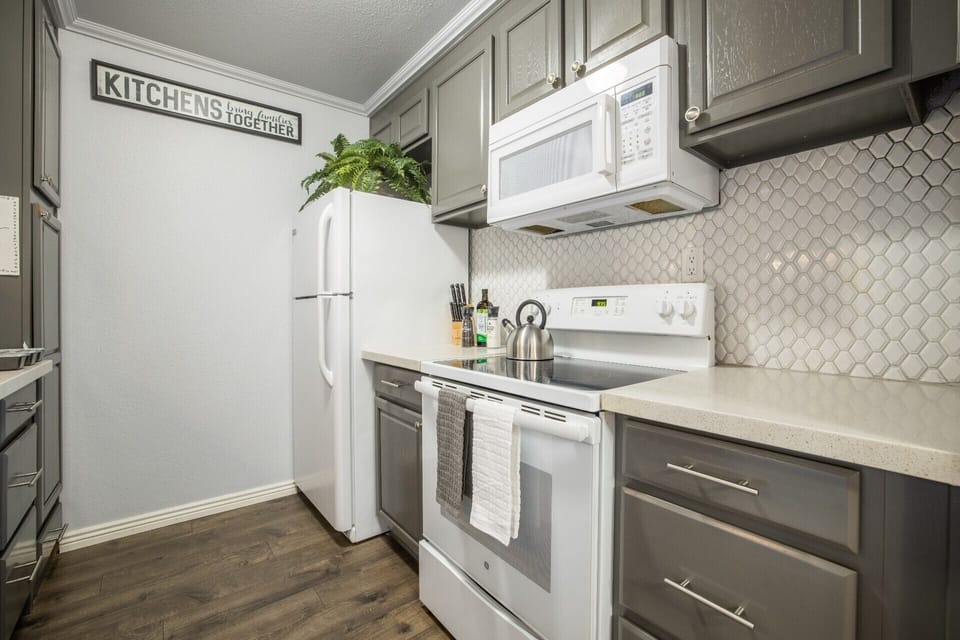 Fully stocked kitchen has everything you need for meal prep at home