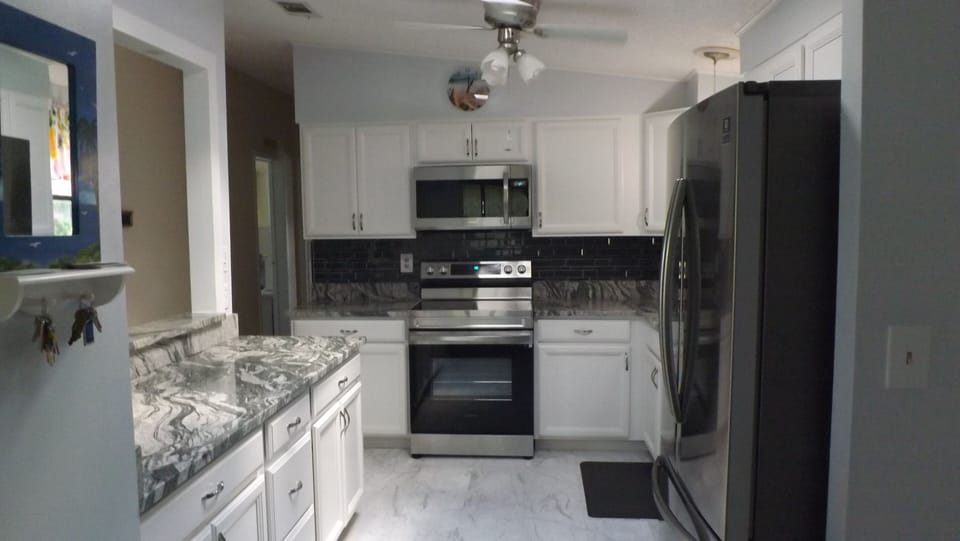 Remodeled kitchen in August 2021
