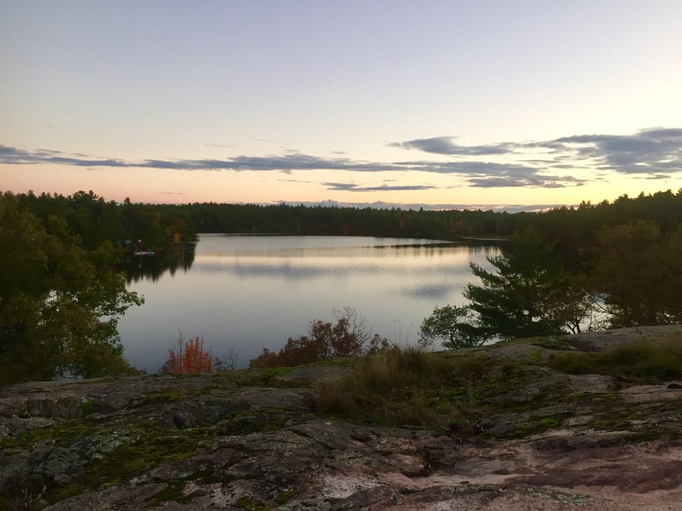 View of Lake from walking trail