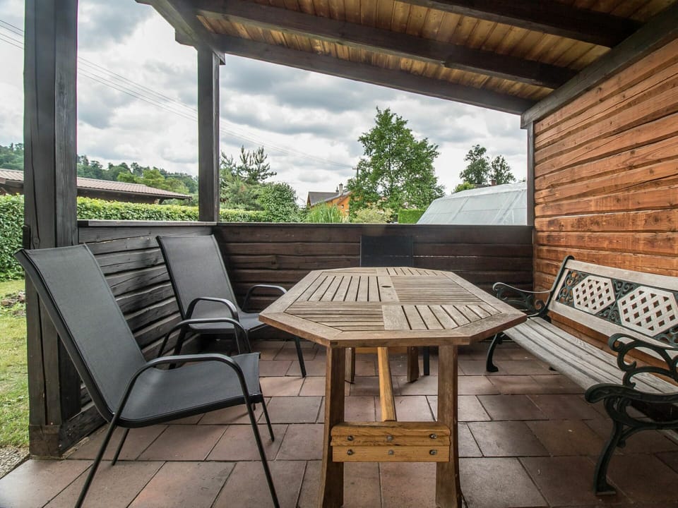 Table, Furniture, Plant, Property, Sky, Cloud, Building, Nature, Wood, Outdoor Furniture