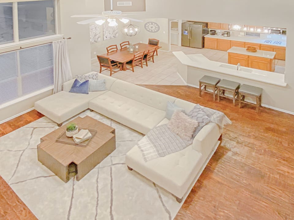 A Look at the main Living Space from upstairs...