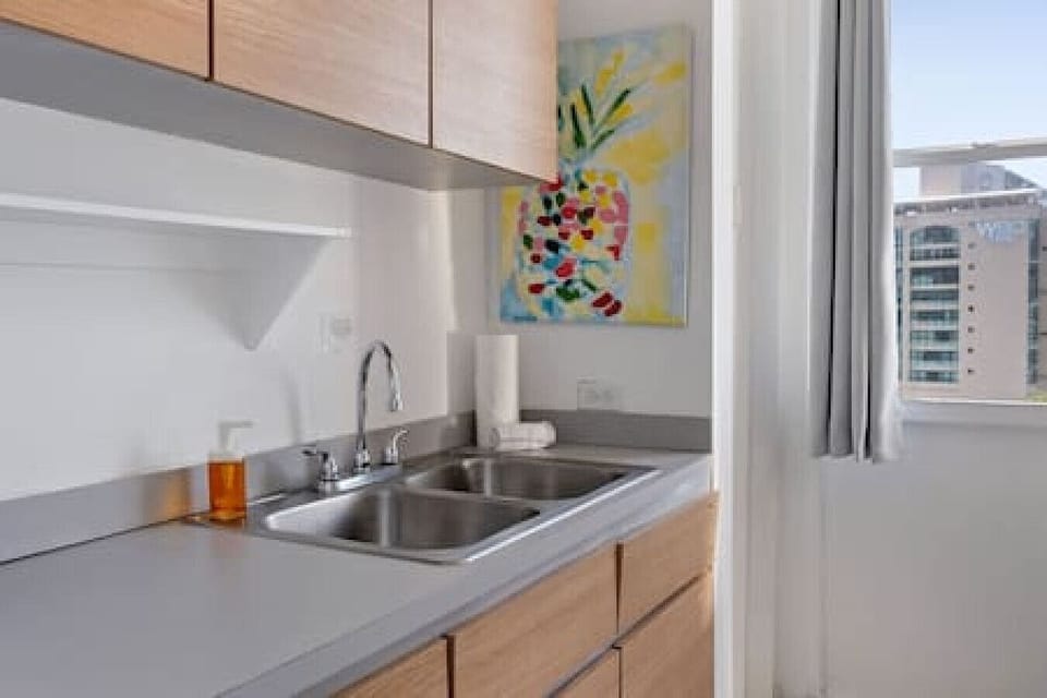 Fully stocked modern kitchen