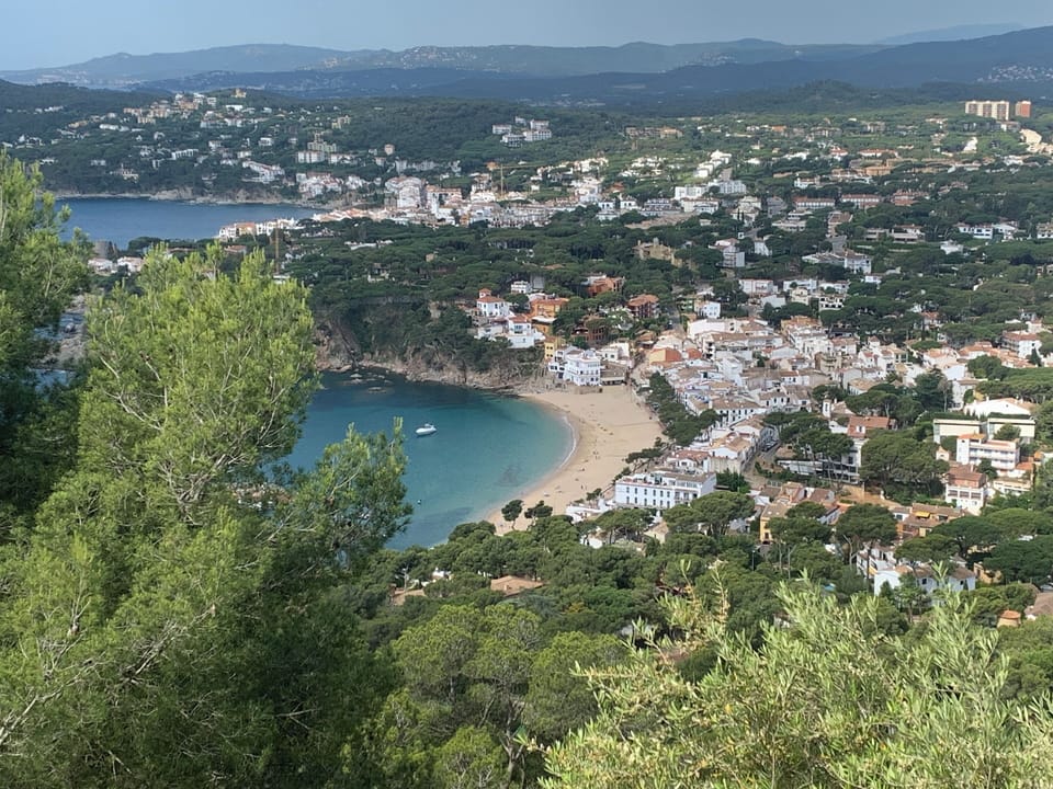 View from Llafranc lighthouse- walking distance.