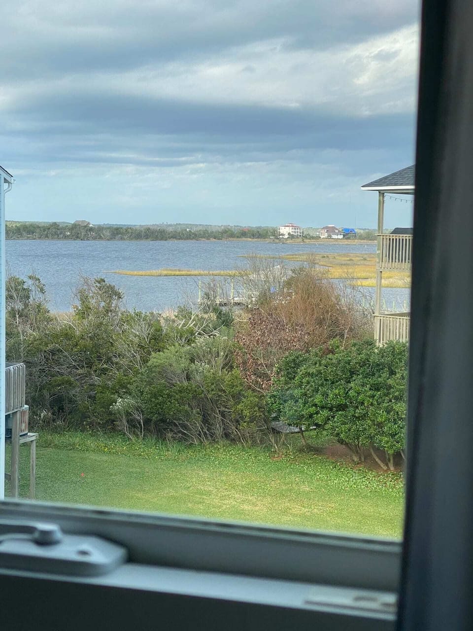 Views of the sound off the front deck and out of both bedroom windows.
