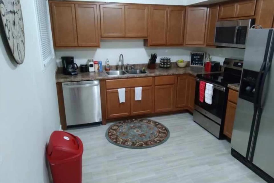 Newly renovated kitchen with all the modern conveniences. 