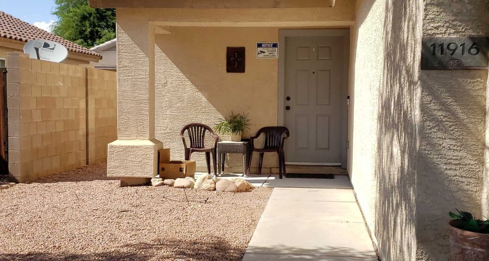 Front door.