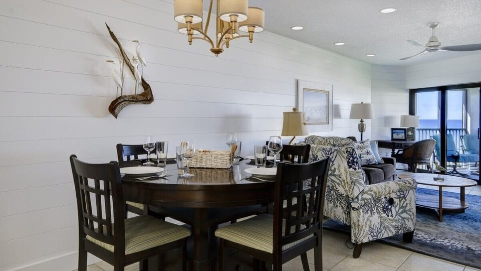 Living Room Opens to Dining