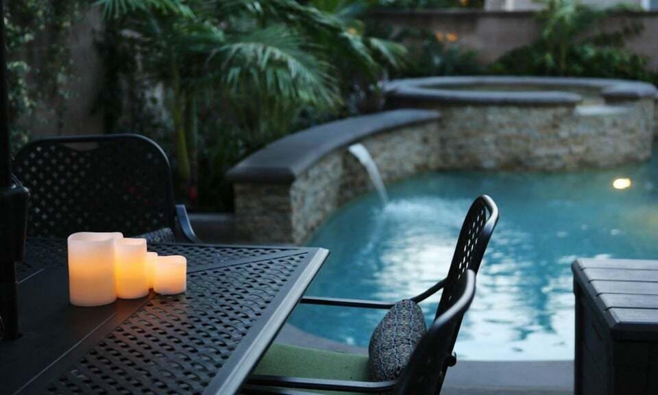 Outdoor Patio Dining with Gas Grill