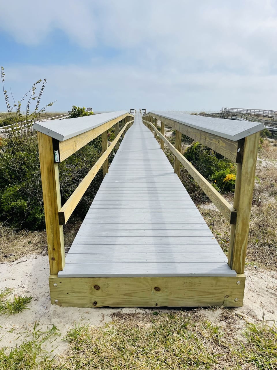 Private boardwalk leading from backyard to the ocean!
