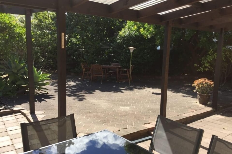 BBQ area under UV protected roofing
