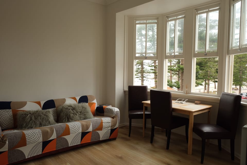 Sofa bed in living area