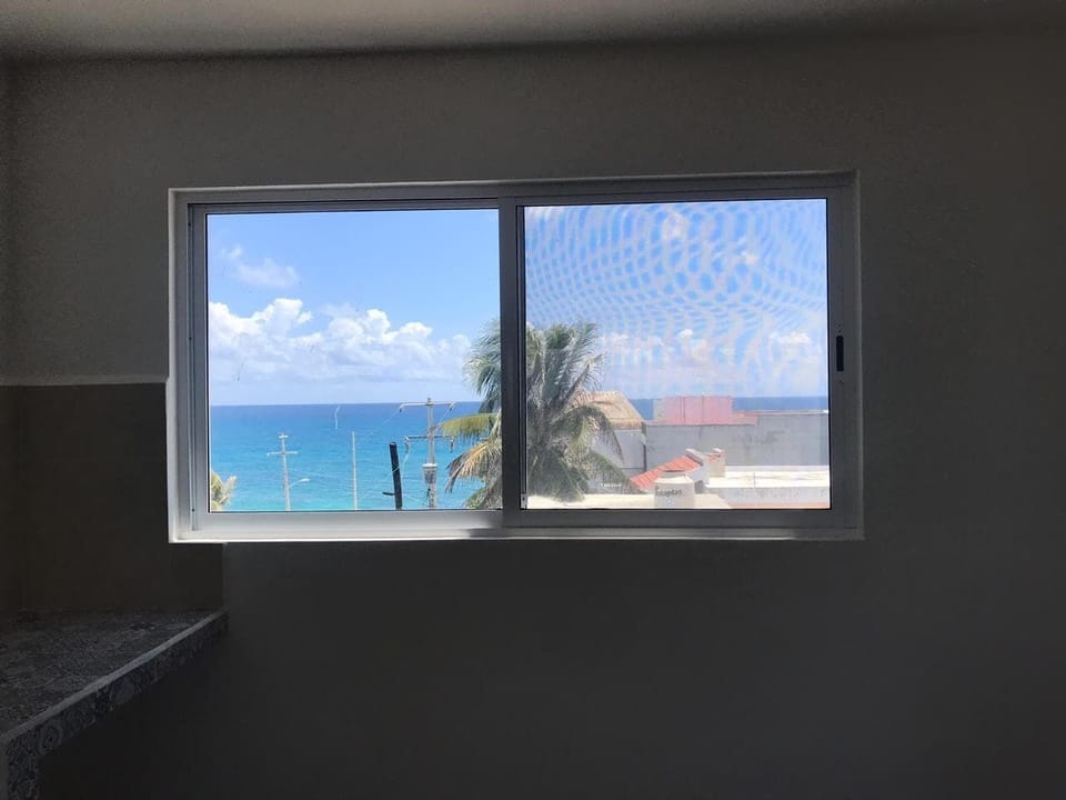 This space before being furnished so you can see the views from the lookout.