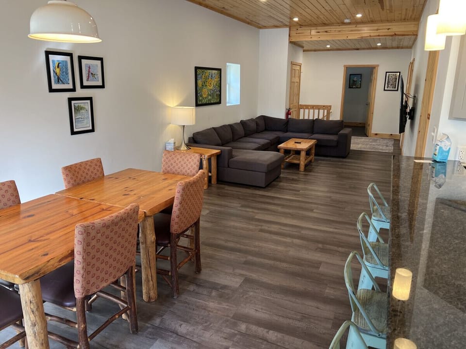 Dining and living area