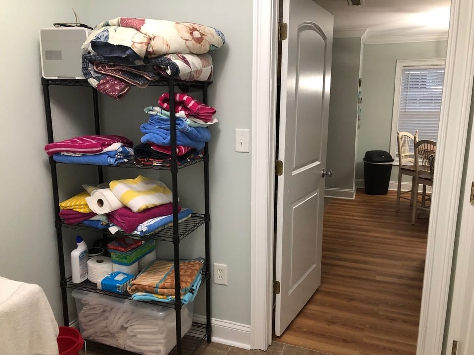 Beach supplies- Lower level foyer/entry hall