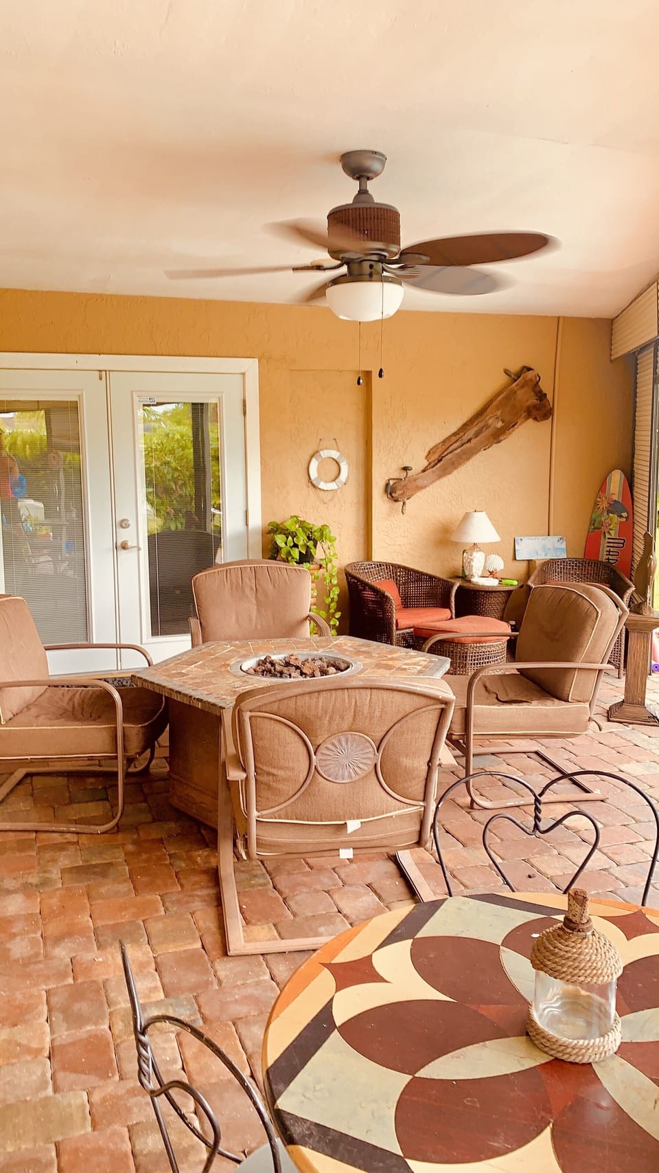 Relaxing rear porch