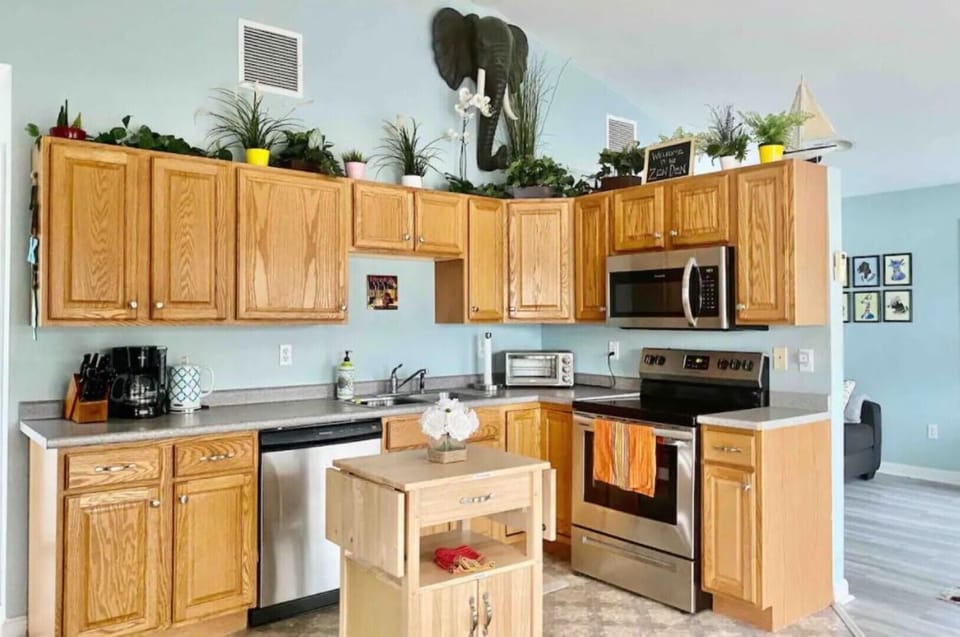 Our kitchen is stocked with most everything you could need! Ask for more details