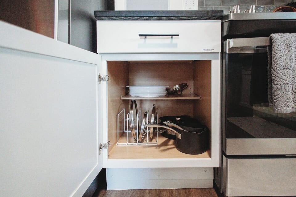 This ain't no college apartment. We stock our house with great cookware! Casserole dishes. Pots + pans. 