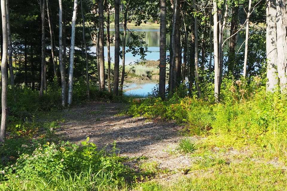 A Kayak ramp is located within steps of the back door