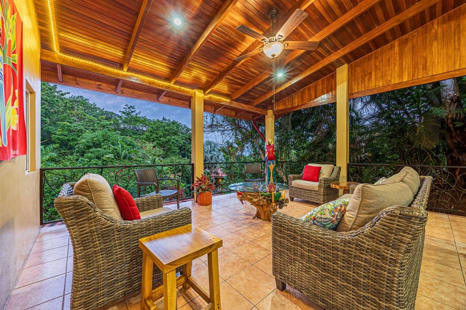 Golden-hour terrace perfect for unwinding at sunset