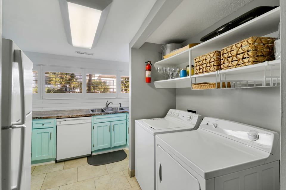 Seascape Villas 3064 - Kitchen with Full Size Washer and Dryer