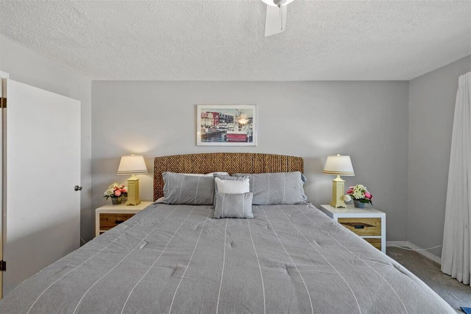 Master bedroom with private balcony