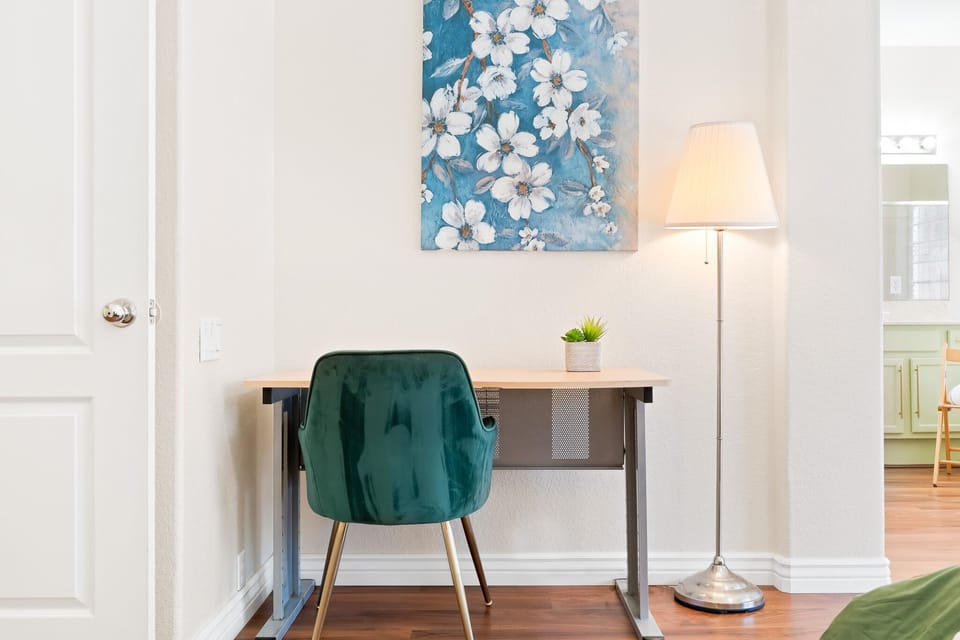 Office #1: Work space inside Master Bedroom with high-speed internet 