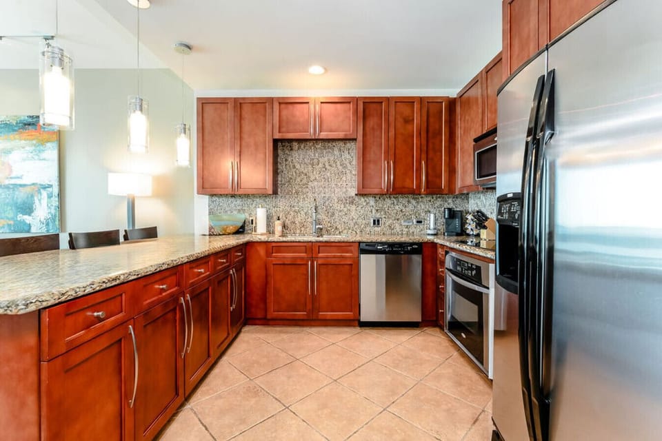 Fully stocked kitchen