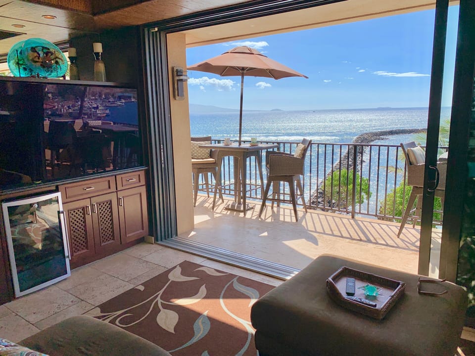 Living room onto lanai