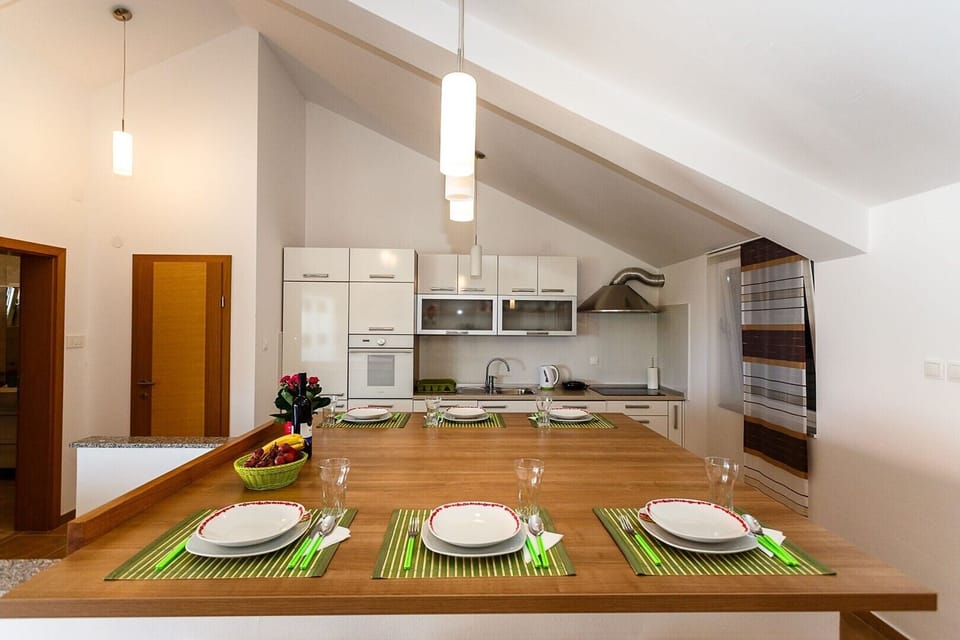 Living room and kitchen