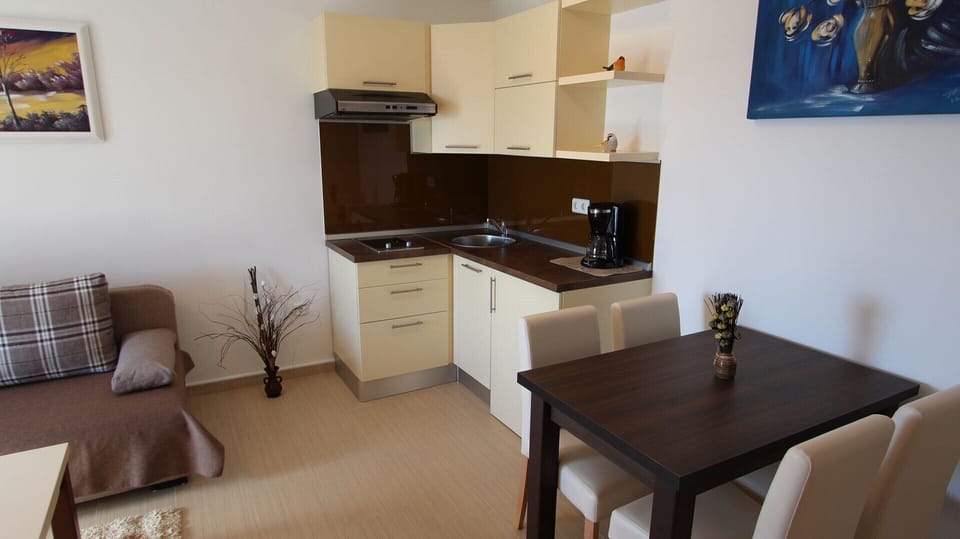 Living room and kitchen