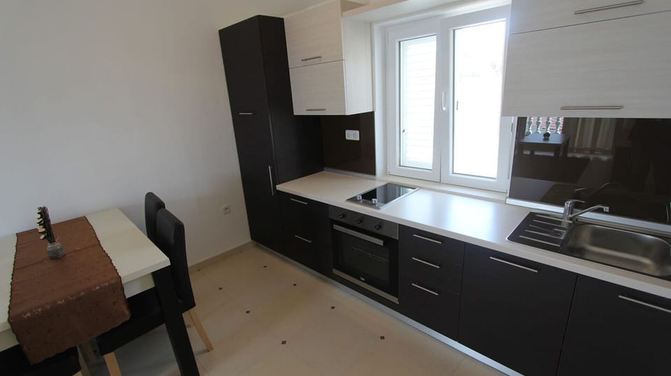 Living room and kitchen