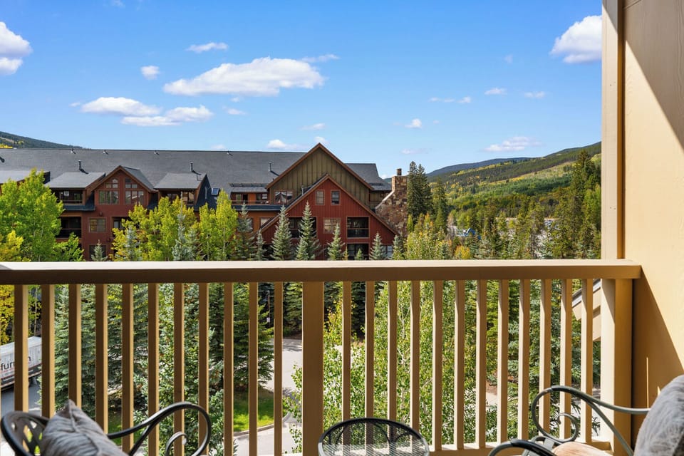 Private balcony with outdoor seating