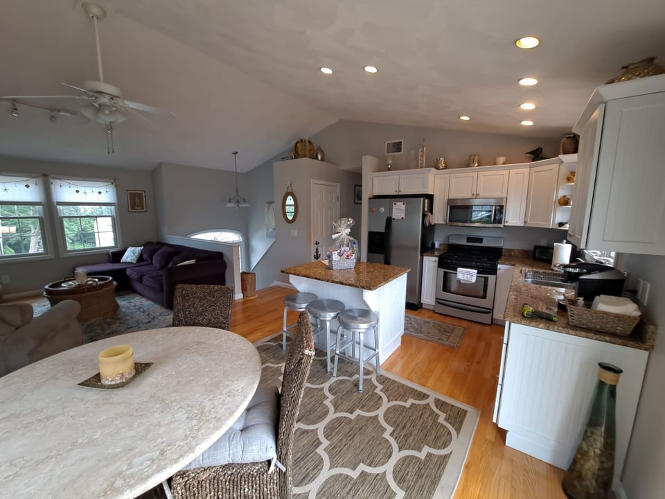 Open kitchen with island