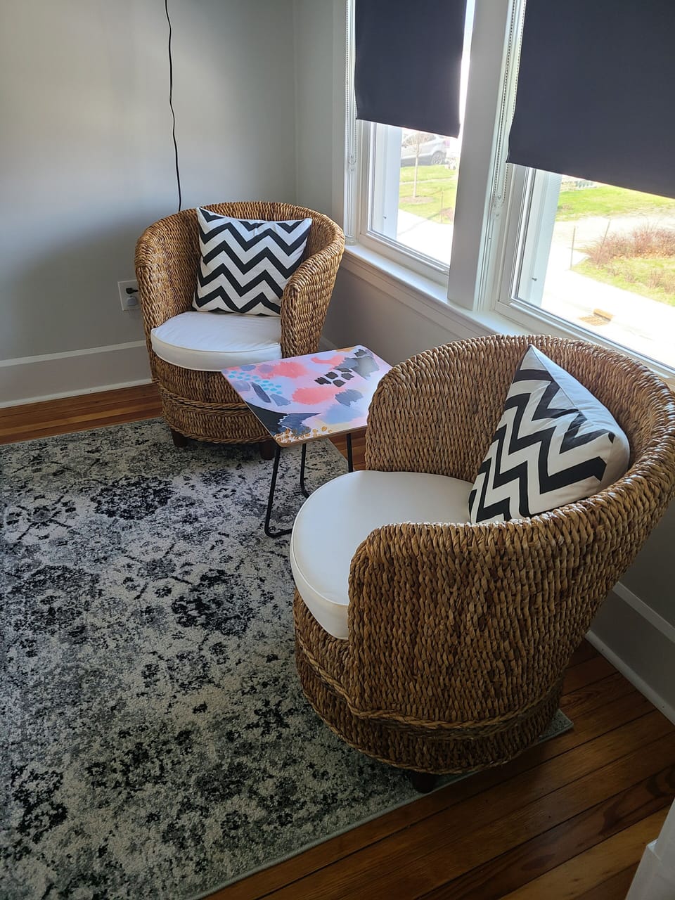 Suite 1 seating area.