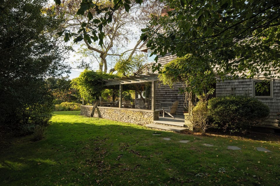 front entrance to house,, with pergola porch