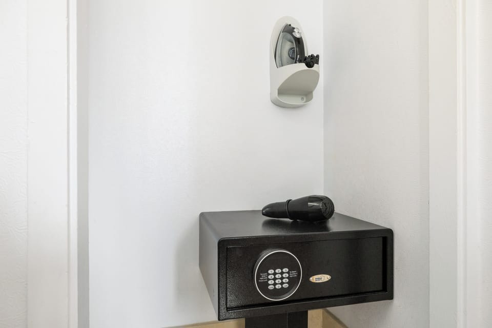 Keep your valuables secure and enjoy the convenience of freshening up with the in-room safe and wall-mounted iron at your fingertips.