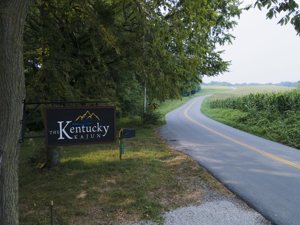 A view down the lane. 